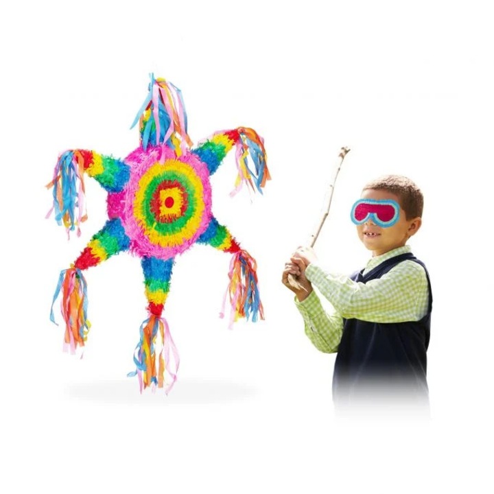 Pinata colorată B2X, 63, 5x54, 5x8, 5cm, personalizată, pentru petreceri