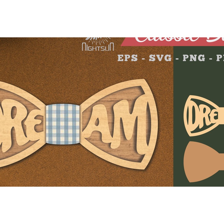 Papion din lemn taiat cu laser, Intrahome, 20x20cm, 3mm-4mm, ideal pentru proiecte DIY