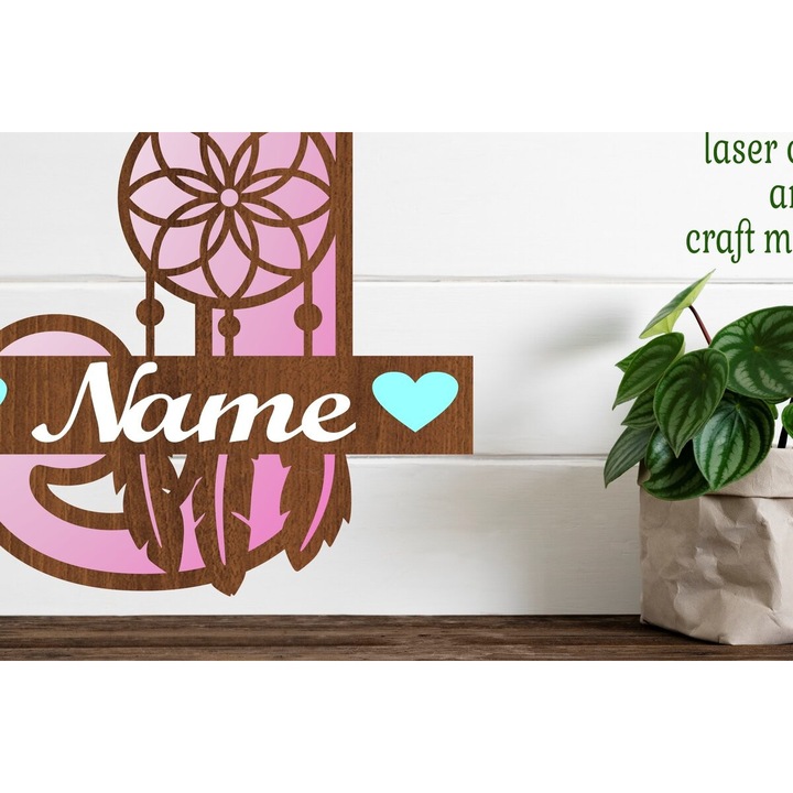 Accesorii decorative, Intrahome, Oneiropagida Monogram Litera J, 3mm-4mm, 20x20cm