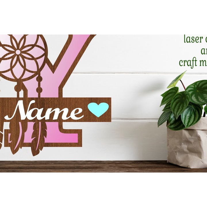 Accesorii decorative, Intrahome, Oneiropagida Monogram Litera Y, 3mm-4mm, 20x20cm