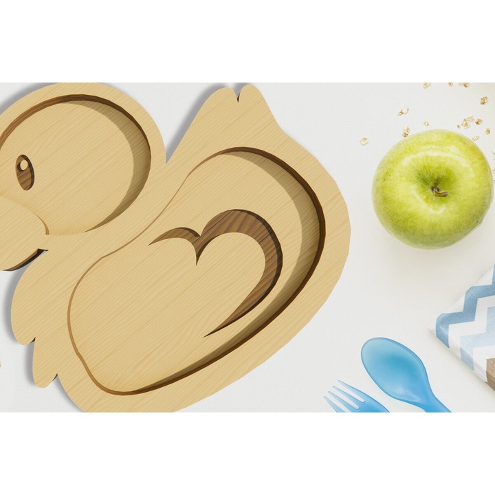 Placa din lemn de plywood 3mm-4mm, Intrahome, 30x20cm, pentru taiere cu laser, decoratiuni camera copilului