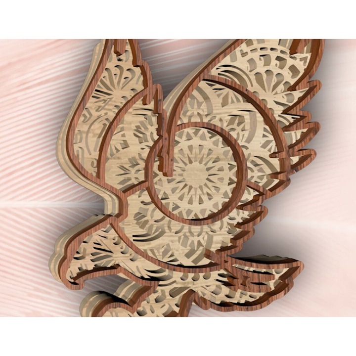 Placi lemn, Eagle, 3mm-4mm, 30x20cm, set de 4 straturi