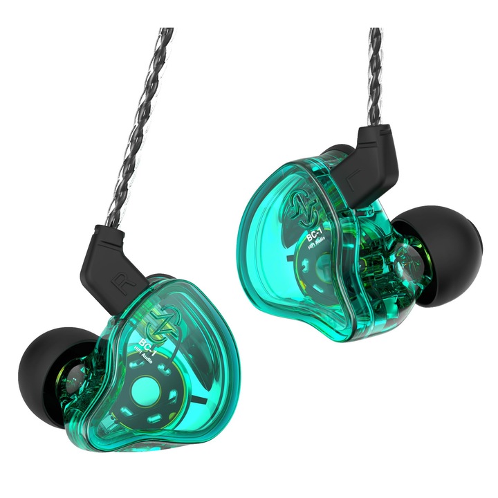 Casti Intraauriculare Yinyoo, hibride, hifi, cu fir, jack