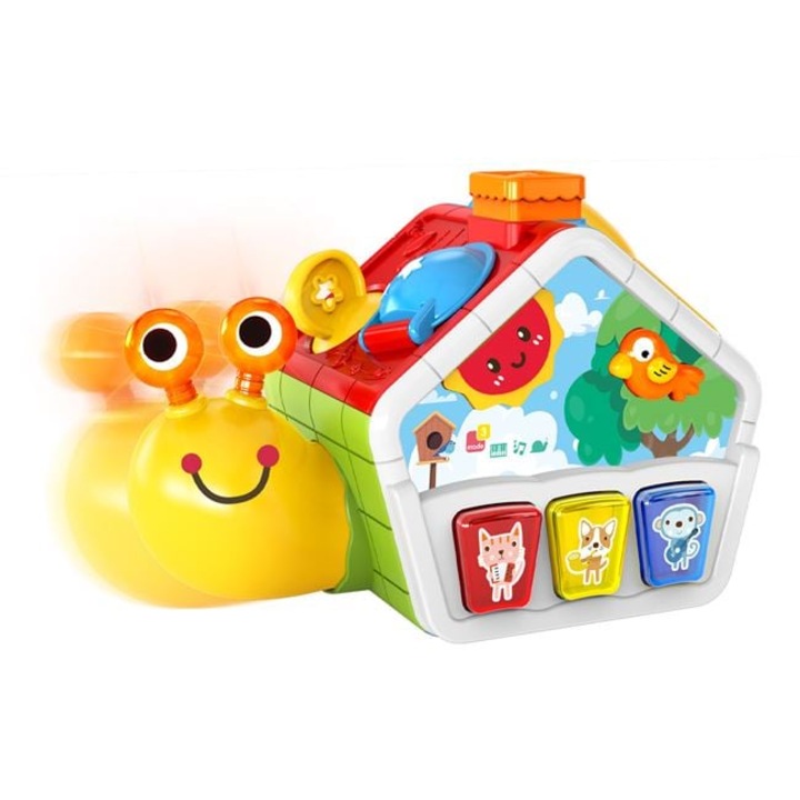 Jucarie interactiva Sortator Melc, Activitati Sonore, 27x16x19cm
