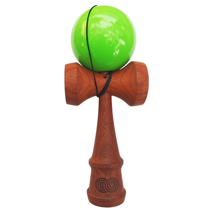 Kendama din lemn natural, Bila lemn + Sticker pentru telefon, 143KD