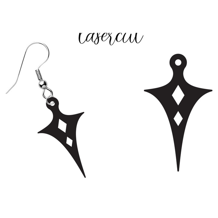 Placi lemn, Intrahome, Skoulariki LaserCut, 3mm-4mm, 3x3cm