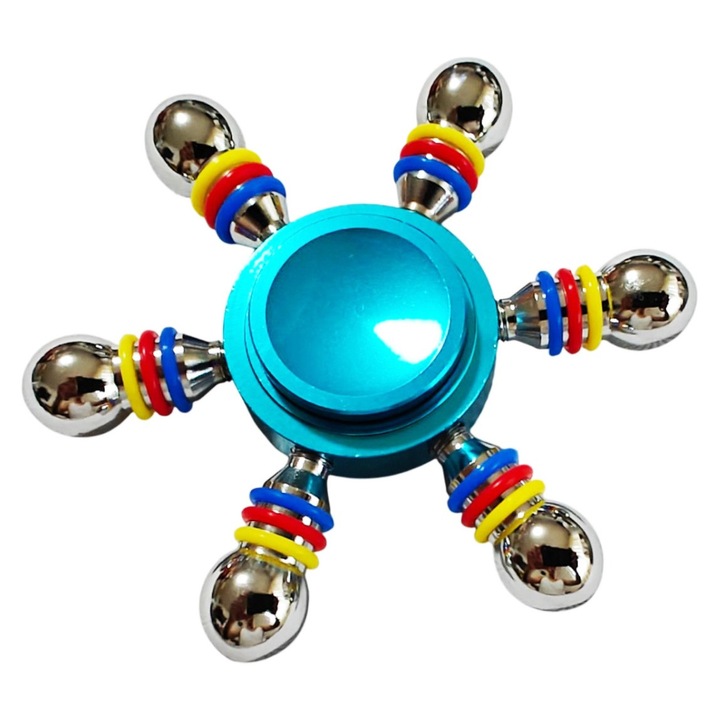 Спинър Fidget, BV, галактическо синьо, алуминий, 7x7см