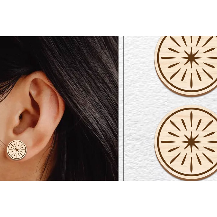 Placi lemn, Intrahome, Skoularikia magnetes, 3x3cm, 3mm-4mm, set