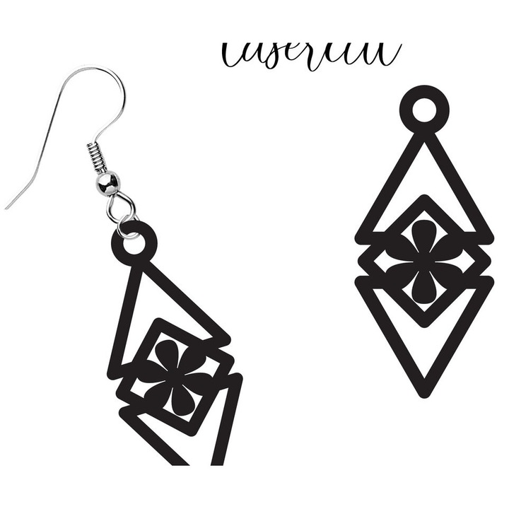 Placi lemn, Intrahome, Skoulariki LaserCut, 3mm-4mm, 3x3cm