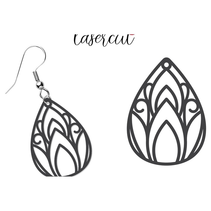 Placi lemn, Intrahome, Skoulariki LaserCut, 3mm-4mm, 3x3cm