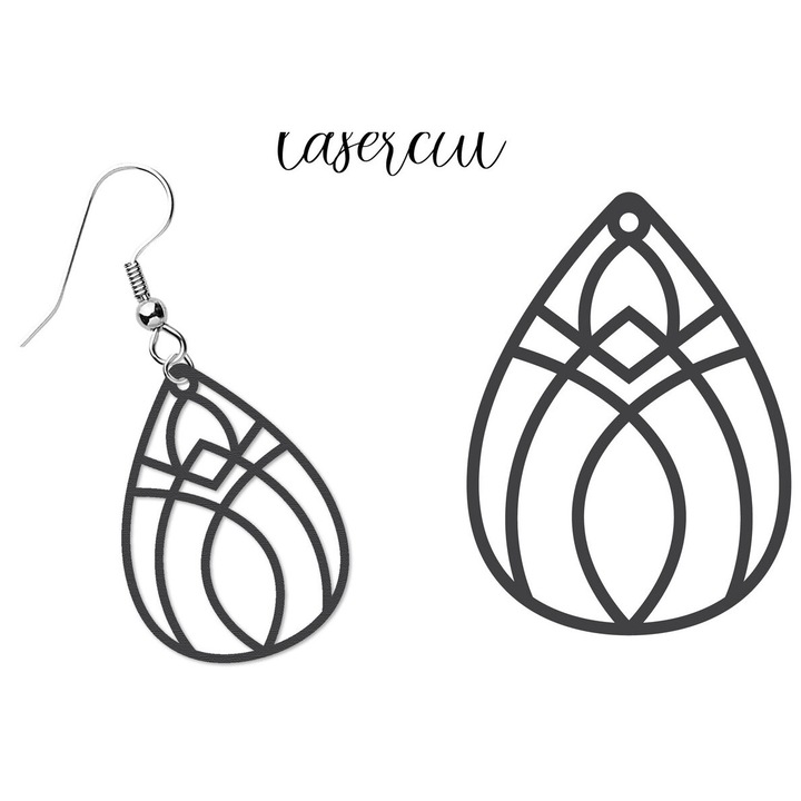 Placi lemn, Intrahome, Skoulariki LaserCut, 3mm-4mm, 3x3cm, set