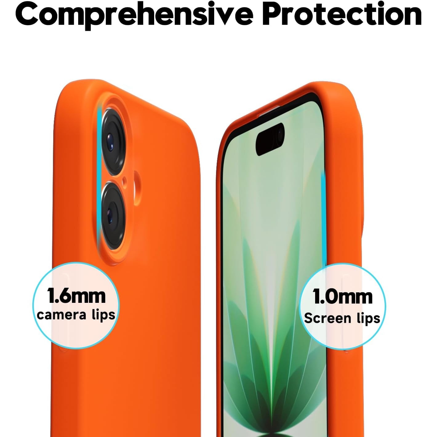 Husa Soft Touch, slim, ALC Mobile, anti soc, compatibila cu IPhone 17, Portocaliu Tpu