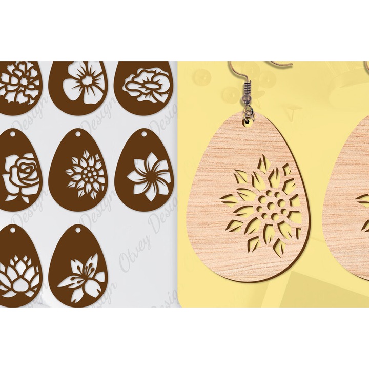 Seturi de artizanat, Intrahome, Skoularikia Mprelok Laser Cut, 3mm-4mm, 3x3cm