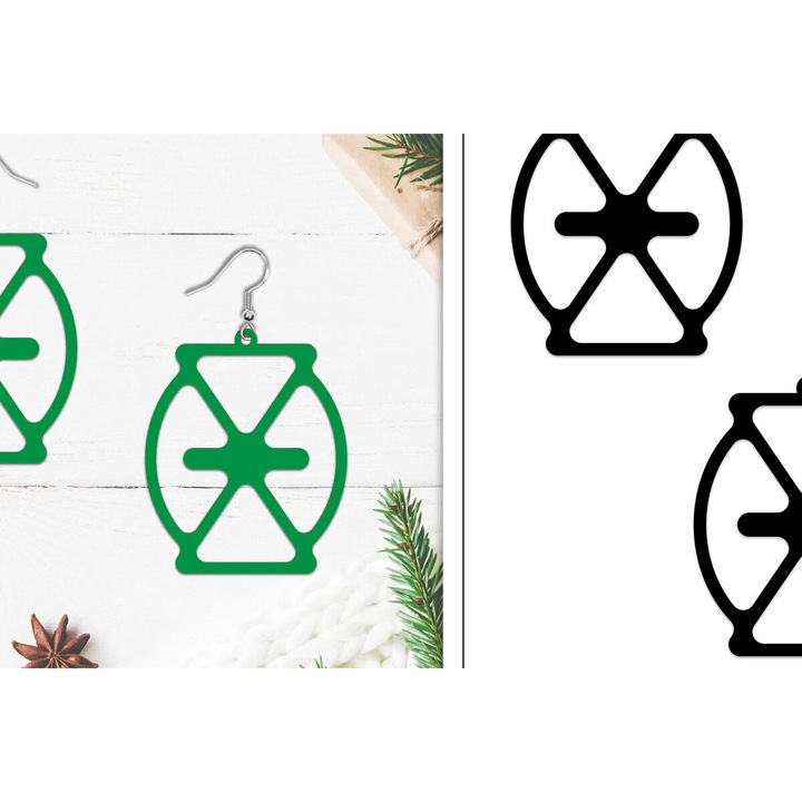 Set de artizanat Skoularikia Lasercut, Intrahome, din plywood 3mm-4mm, dimensiune 3x3 cm, fabricat in Grecia