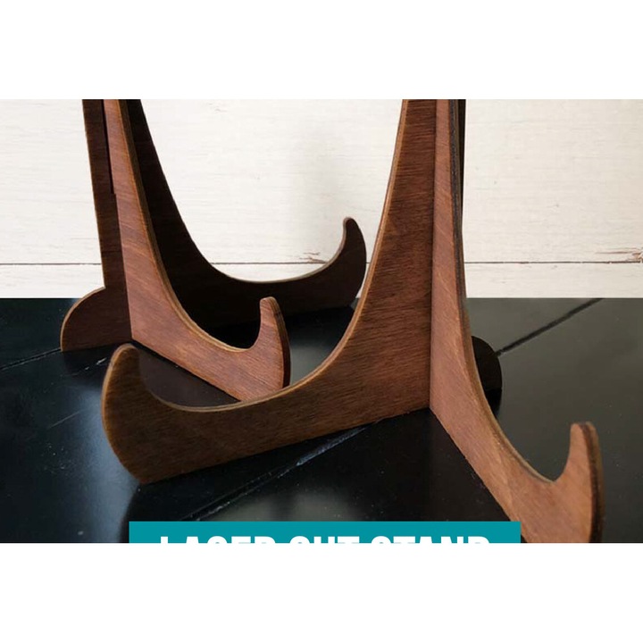 Sevaleta din lemn de placaj 3mm-4mm, Intrahome, ideala pentru decorare, 20x20 cm