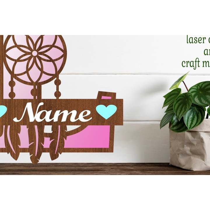 Accesorii decorative, Intrahome, Litera Monogram L, Plywood 3mm-4mm, 20x20cm