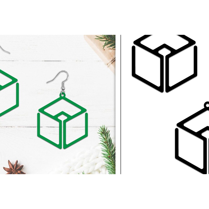 Placi lemn, Intrahome, Skoularikia Lasercut, 3x3 cm, 3mm-4mm, set