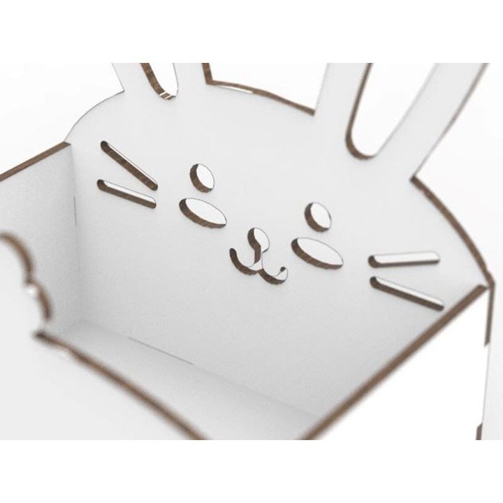 Cutie Paschalino din Plywood 3mm-4mm, 20x20cm, pentru DIY, Intrahome