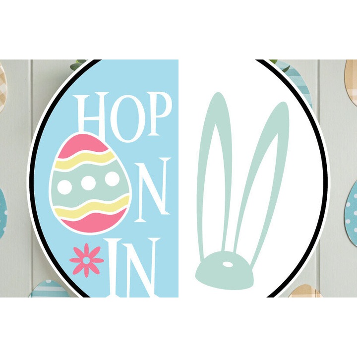 Placa decorativa Iepuras de Paste, Intrahome, din plywood, 3mm-4mm, culoare wenge, dimensiune 15x15 cm