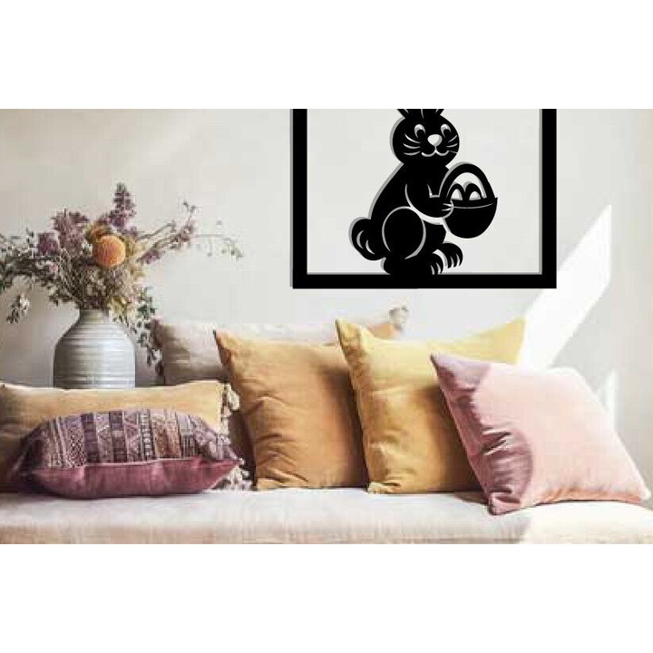 Accesorii decorative, Intrahome, Iepuras de Paste, Plywood 3mm-4mm, 40x50cm