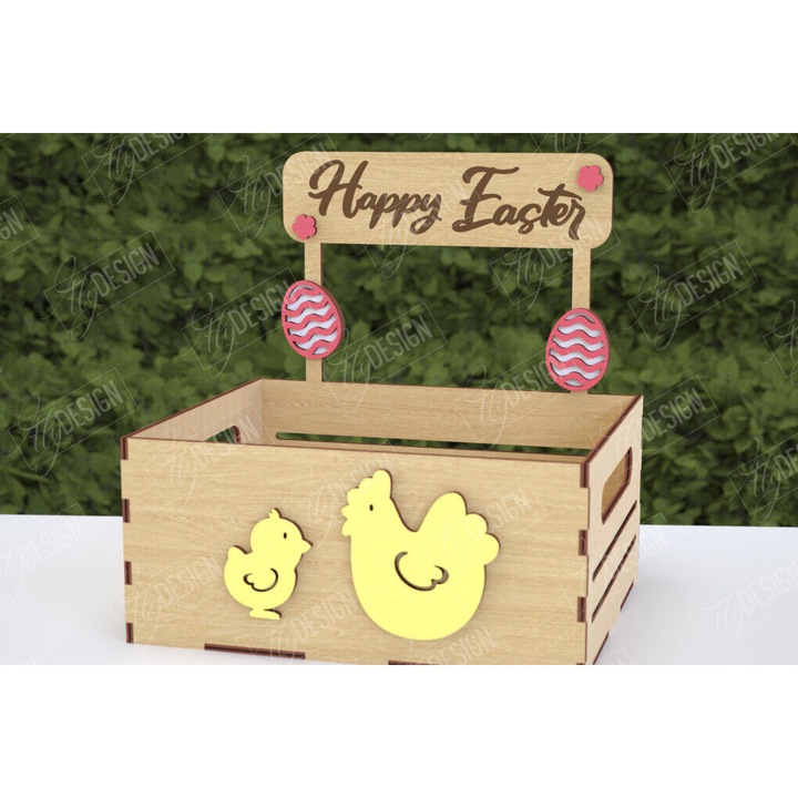 Cutie pentru dulciuri de Paste, Intrahome, 15x15cm