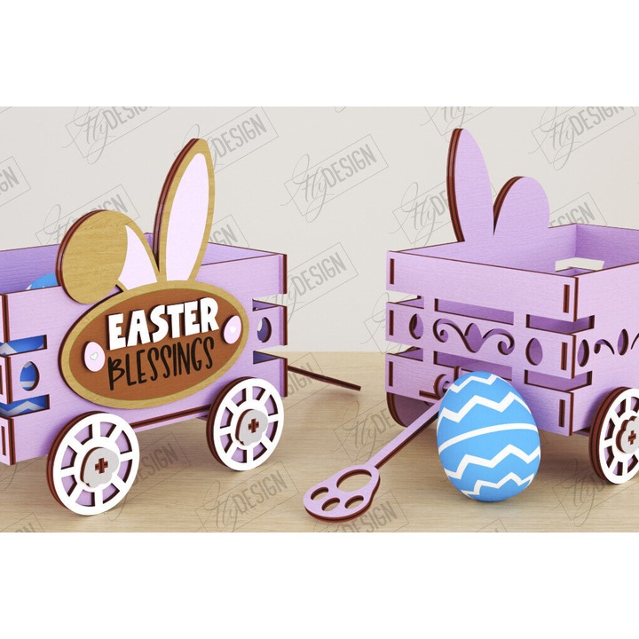 Carut pascalin din lemn, Intrahome, 3mm-4mm, culoare wenge, dimensiune 15x15cm