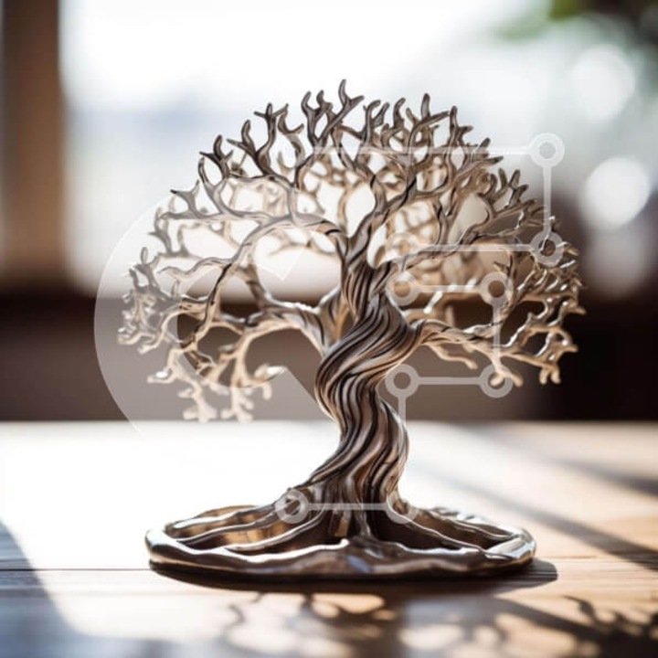 Puzzle din lemn Intrahome, 25 piese, sculptura asemenio pe masa din lemn, 10x10cm, cutie din lemn wenge