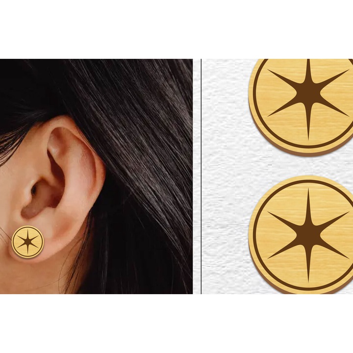 Placi lemn, Intrahome, Skoularikia magnetes, 3mm-4mm, 3x3 cm