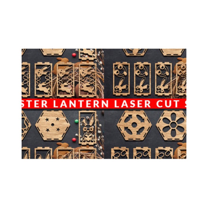 Set Paschalino Phanari, Intrahome, din plywood 3mm-4mm, culoare wenge, dimensiune 15x15cm