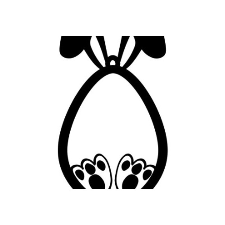 Monograma Paschalina din lemn, Intrahome, 3mm-4mm, culoare wenge, dimensiune 4x4cm