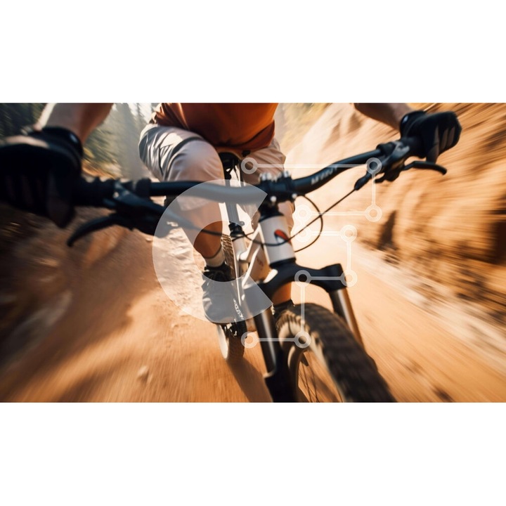 Puzzle din lemn Intrahome, 10x10cm, 25 piese, imagine cu atom care conduce un podelat pe un teren accidentat, cutie din lemn wenge.