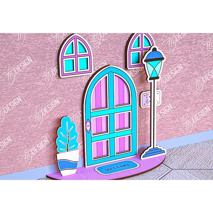 Usa de gradina fermecata, Intrahome, multicolor