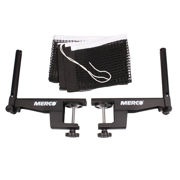 Set fileu tenis de masă, Merco, suport din oțel, plasa din poliester, 25x17x6 cm