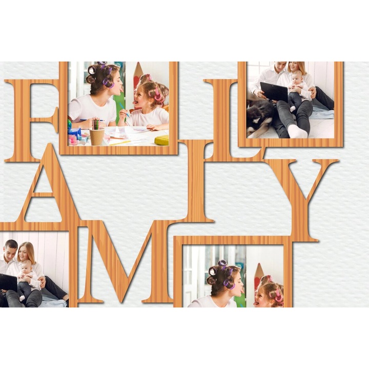 Rame foto clasice, Intrahome, korniza din plywood 3mm-4mm, 20x25cm