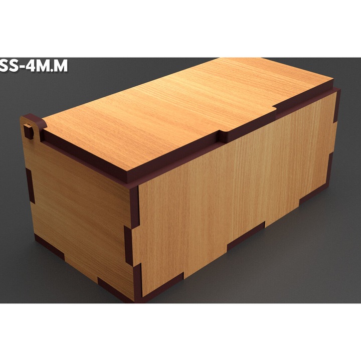Cutie Flip din Plywood, Intrahome, 3mm-4mm, Wenge, 30x20cm