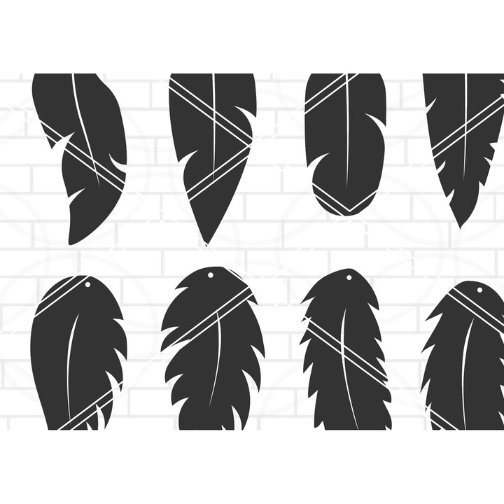 Cercei din lemn cu motive, Intrahome, wenge, 3x3cm, set