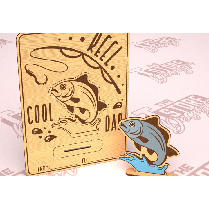 Felicitare, Intrahome, Xyline, 3mm-4mm, wenge, 10x15cm