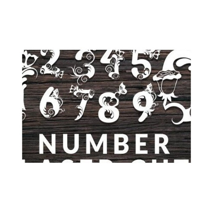 Placa lemn, Intrahome, Floral Arithmos petaloudas, 3mm-4mm, wenge, 30x20cm