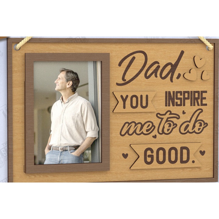 Rame foto clasice, Intrahome, Kremaste kornizes, 20x25cm, plywood 3mm-4mm, set