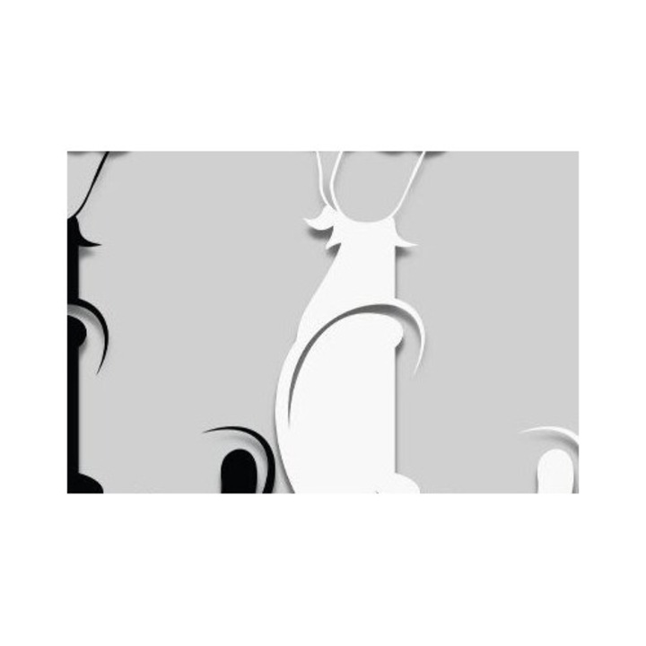 Litera florala L din lemn, Intrahome, 3mm-4mm, wenge, 30x20cm