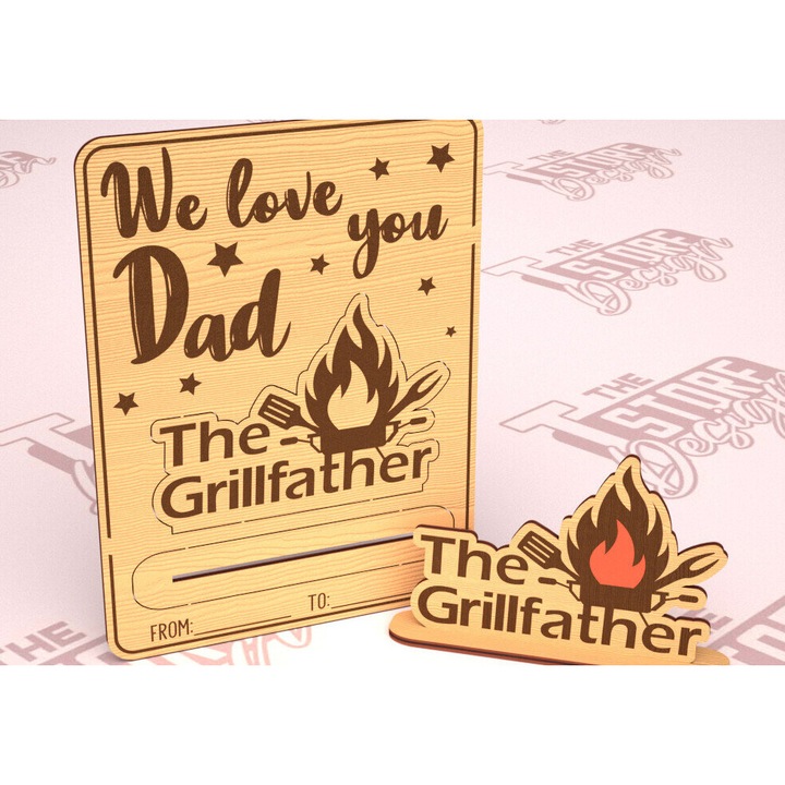 Felicitare, Intrahome, Xyline, 3mm-4mm, wenge, 10x15cm