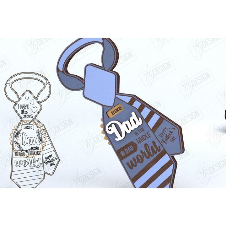 Felicitare personalizata, Intrahome, pentru Ziua Tatalui, din lemn, 10x15cm, wenge, 3mm-4mm