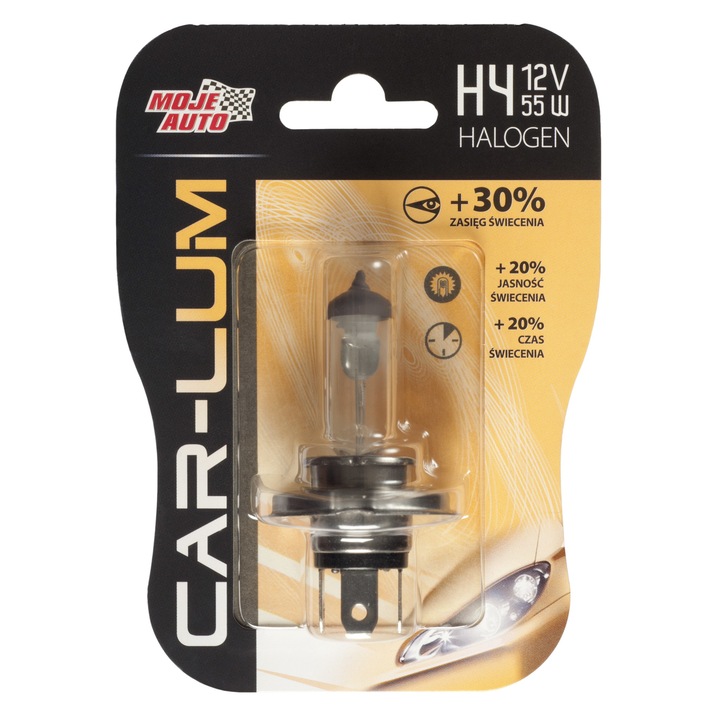 Bec halogen - H4 12V 60/55W - Car-Lum -+30