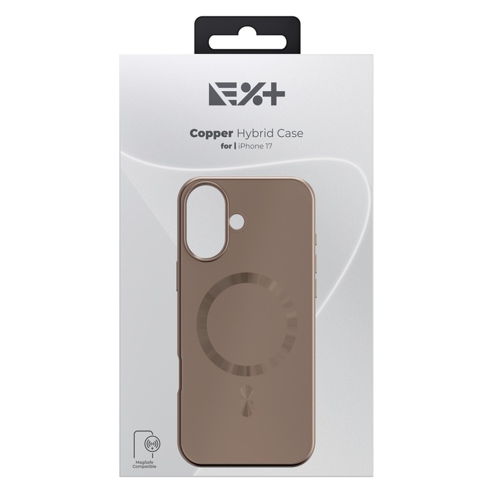 Carcasa de protecție NOA Hybrid, pentru iPhone 17, Copper, protecție completă, design modern