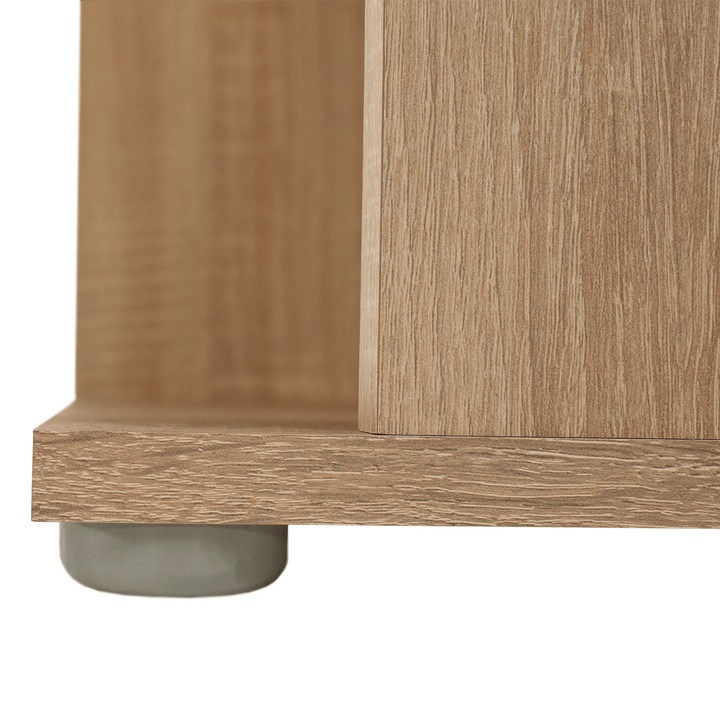 Ъглов рафт от МДФ дъб сонома Коринд 38x38x186.2 см