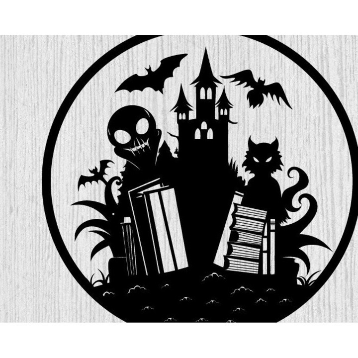 Matrita pentru taiere laser, Intrahome, model de Halloween, 40x50 cm