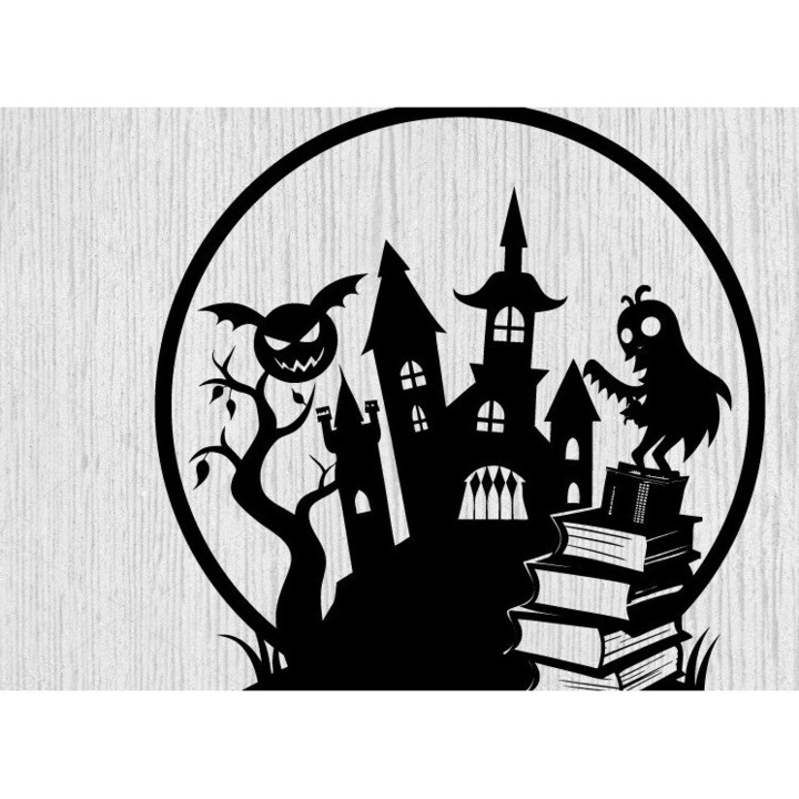 Matrita pentru taiere laser, Intrahome, model de Halloween, 40x50 cm