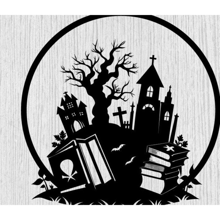 Matrita pentru taiere laser, Intrahome, model de Halloween, 40x50 cm