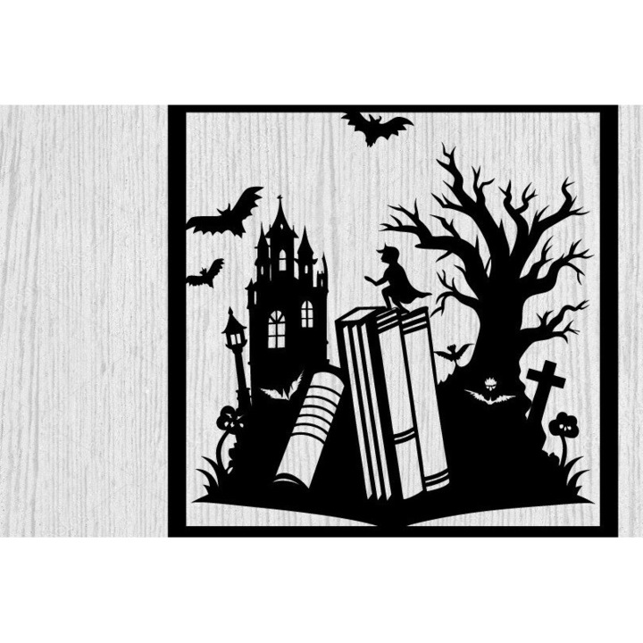 Matrita pentru taiare laser, Intrahome, model de Halloween, 40x50 cm