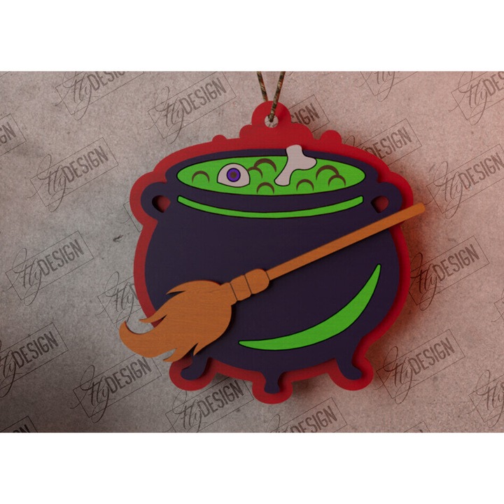 Set de Accesorii Decorative, Intrahome, Apokriatiko Stolidi, Plywood 3mm-4mm, Wenge, Dimensiune 4x4cm